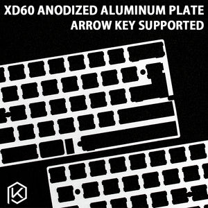 60% Aluminum Mechanical Keyboard Plate support xd60 xd64 gh60 silver color - KPrepublic