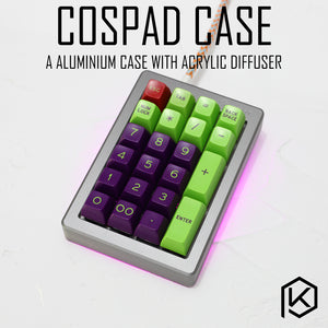 Anodized Aluminium Case For Cospad XD24 Custom Keyboard With tempered glass Diffuser Rotary Brace Supporter - KPrepublic