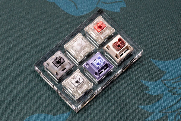 Acrylic Switch Tester Domikey Switch Cherry Switch for Mechanical Keyboard ERGO Black Clear Top Silent Red Silver Astronaut Hush