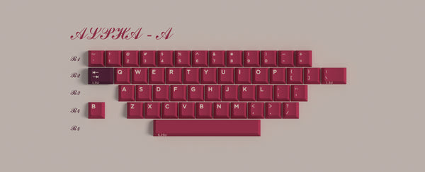 [GBEXTRAS]ZERO-G x Domikey Red Velvet Cherry profile ABS Doubleshot Keycaps
